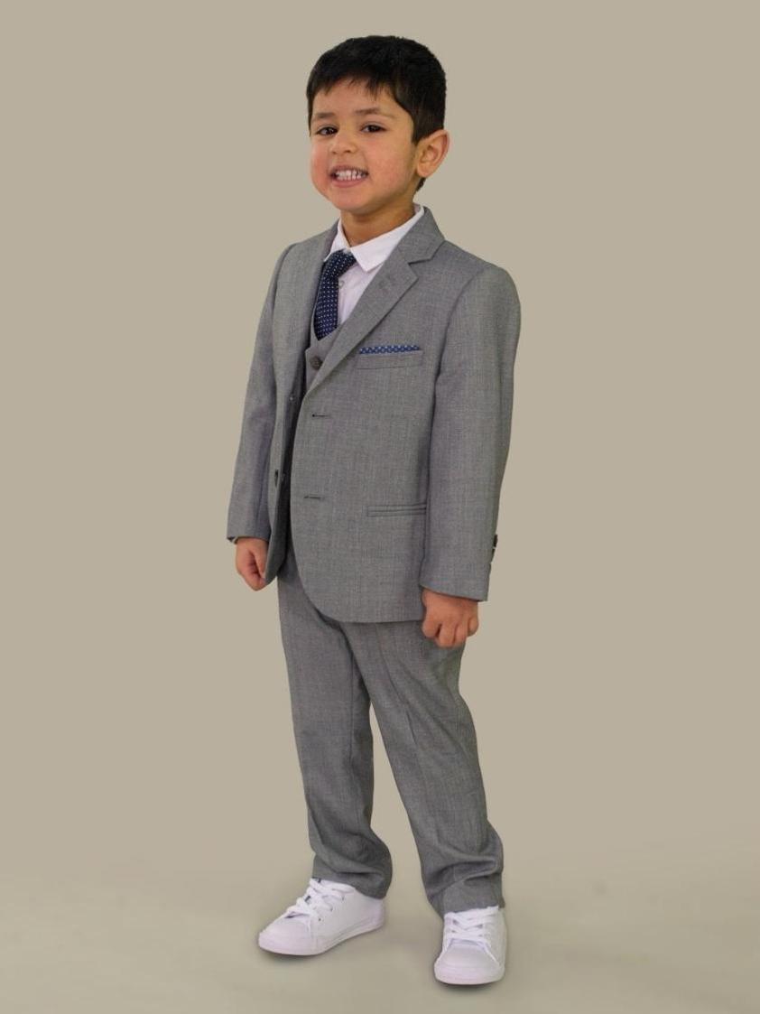 Light Grey Reegan Grey Kids Suit
