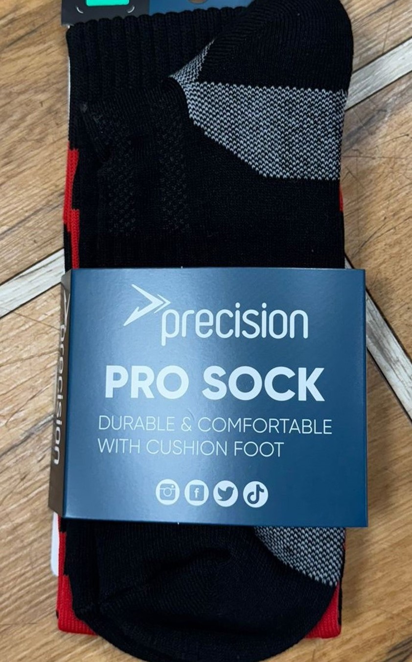 Black/Black Precision Hooped Pro Socks Junior