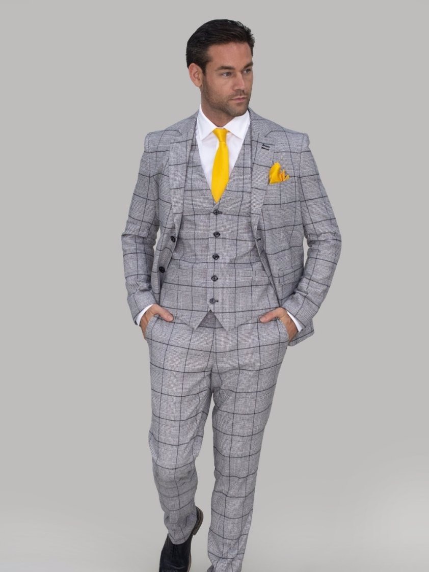 Grey Ghost Grey Tweed Check Jacket