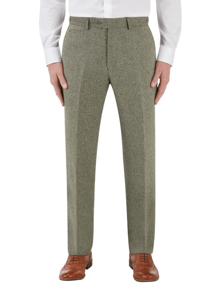 Sage Jude 2piece Tweed Herringbone Suit