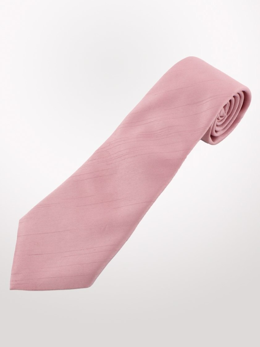 Light Rose Dupion Tie and Hank Set Adults