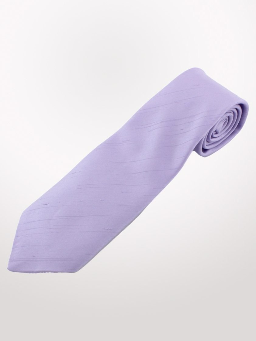 Lilac Dupion Tie and Hank Set Adults