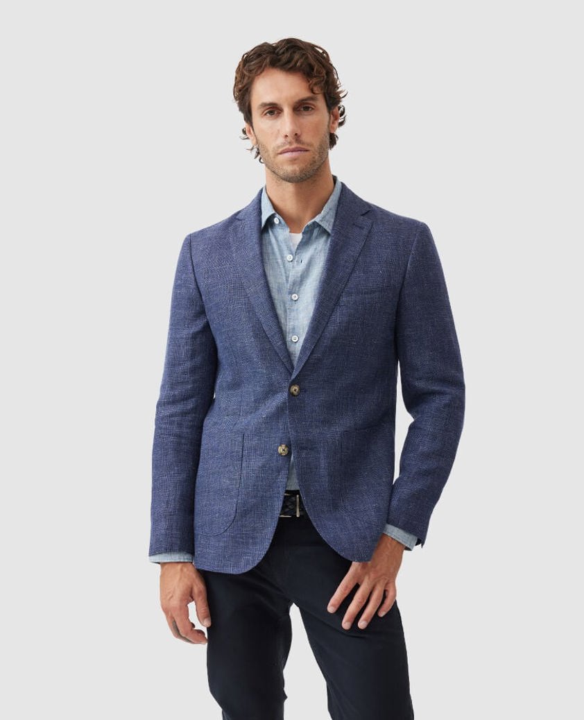 Bluestone The Cascades Linen Wool Blend Sports Fit Jacket