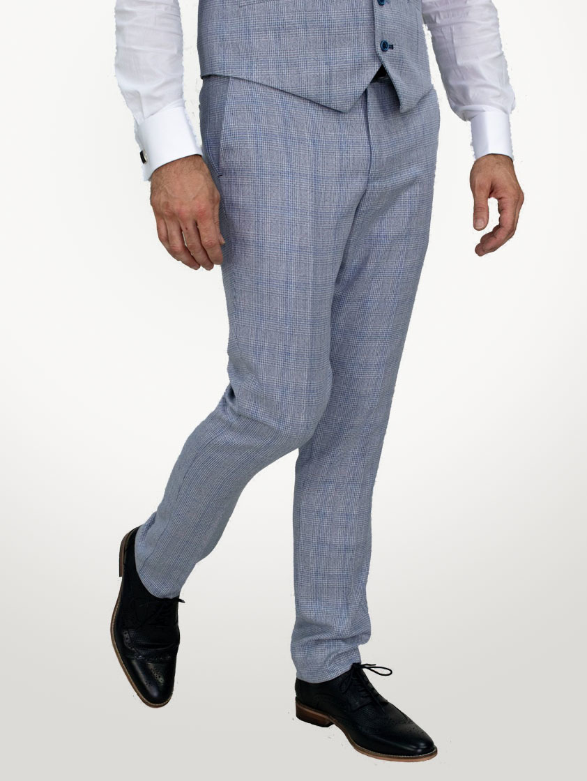 Sky Caridi Check Three Piece Suit