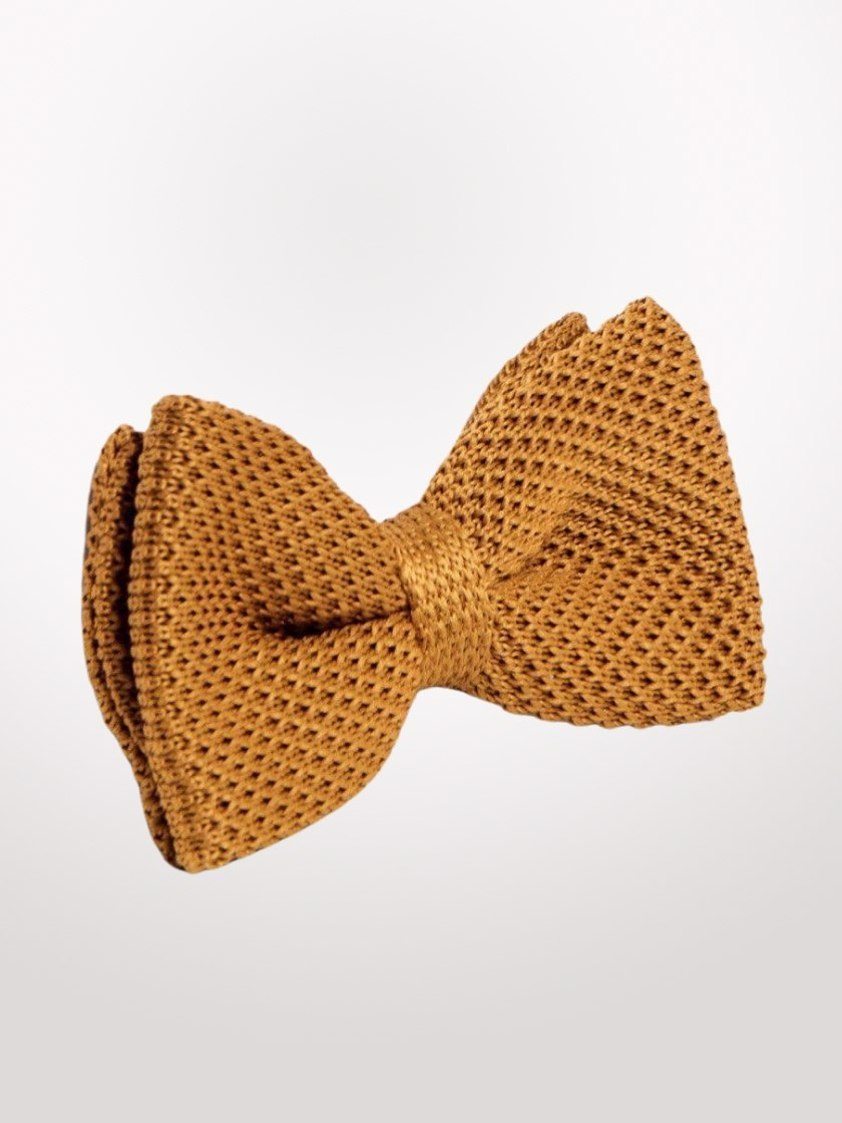 Gold Knitted Bowtie