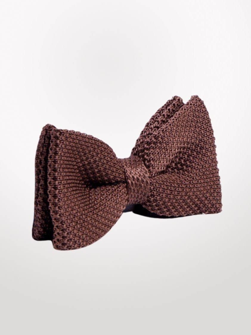 Berry Knitted Bowtie