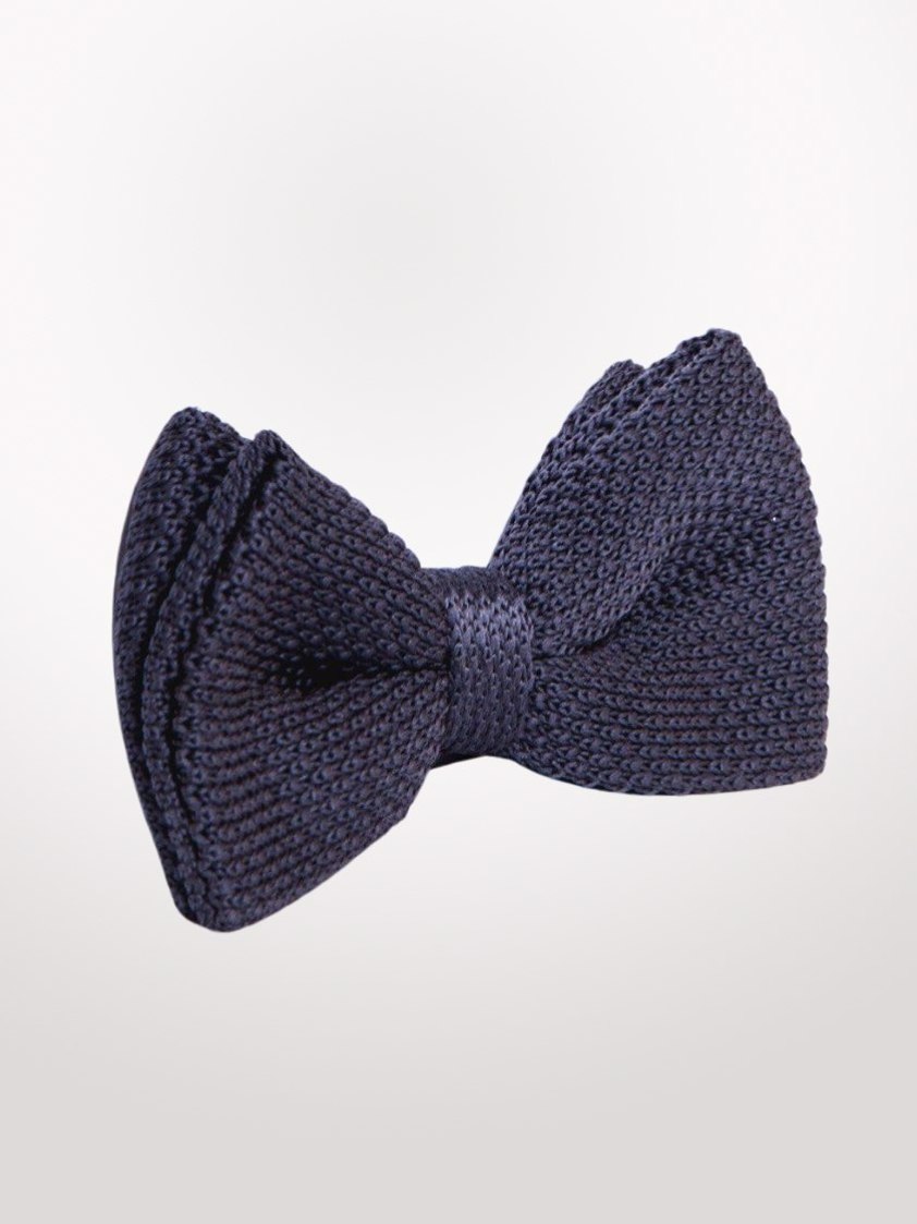 Dark Oak Knitted Bowtie