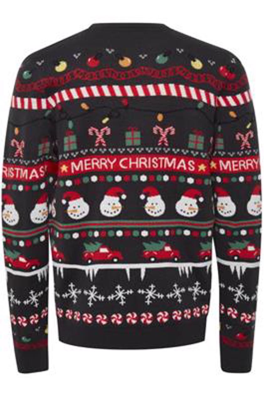 Dark Navy Knitted Christmas Pullover