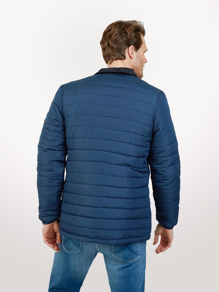 Navy Roman Quilted Jacket