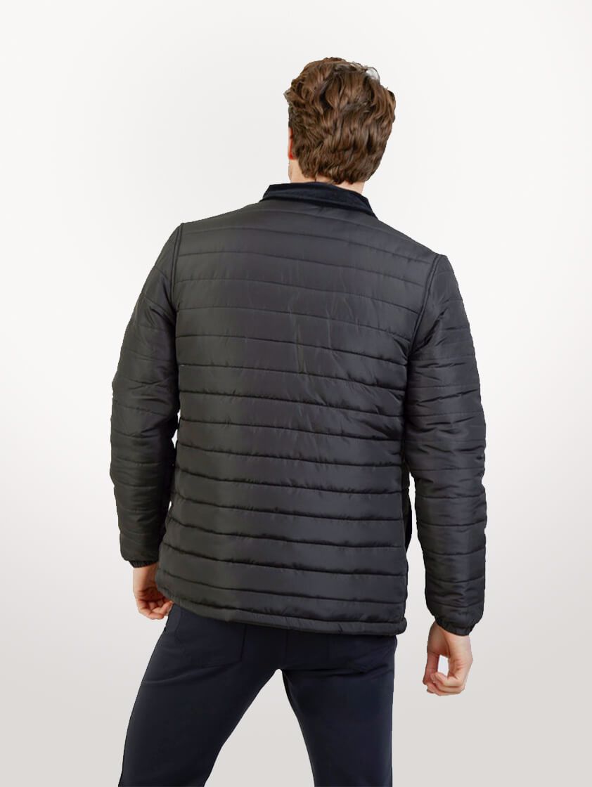 Black Roman Quilted Jacket