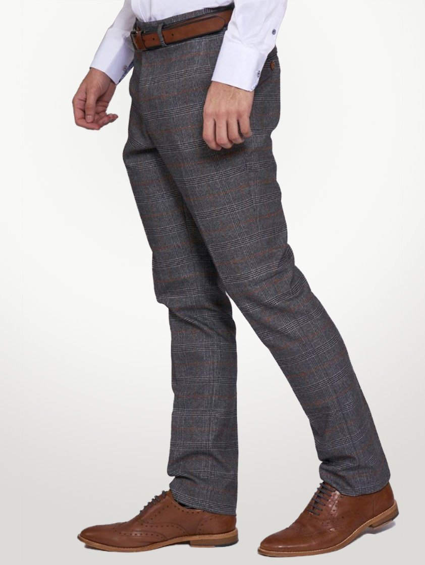 Grey Jenson Check Style Suit