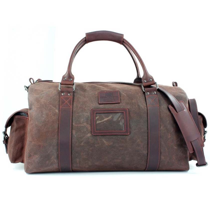 Brown Holdall Wax Canvas Navigator Bag