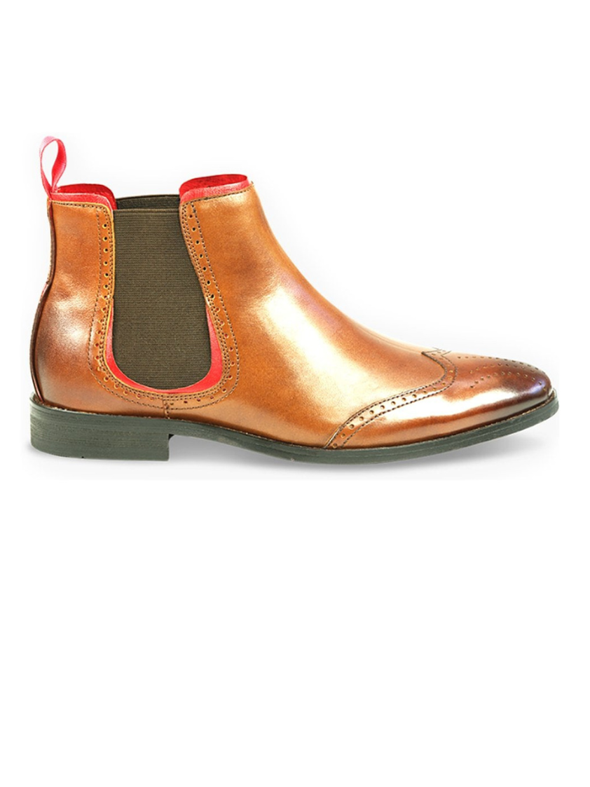 Tan/Red Caesar Boot