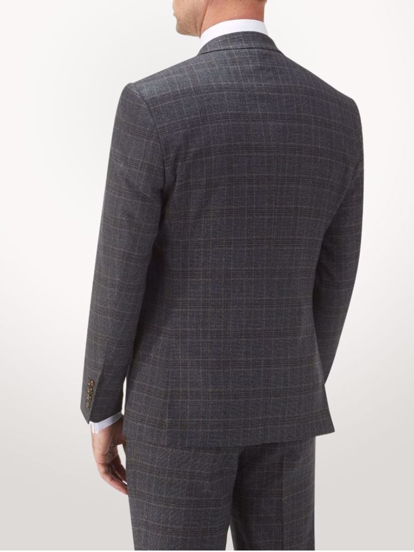 Charcoal Stelling Check Jacket