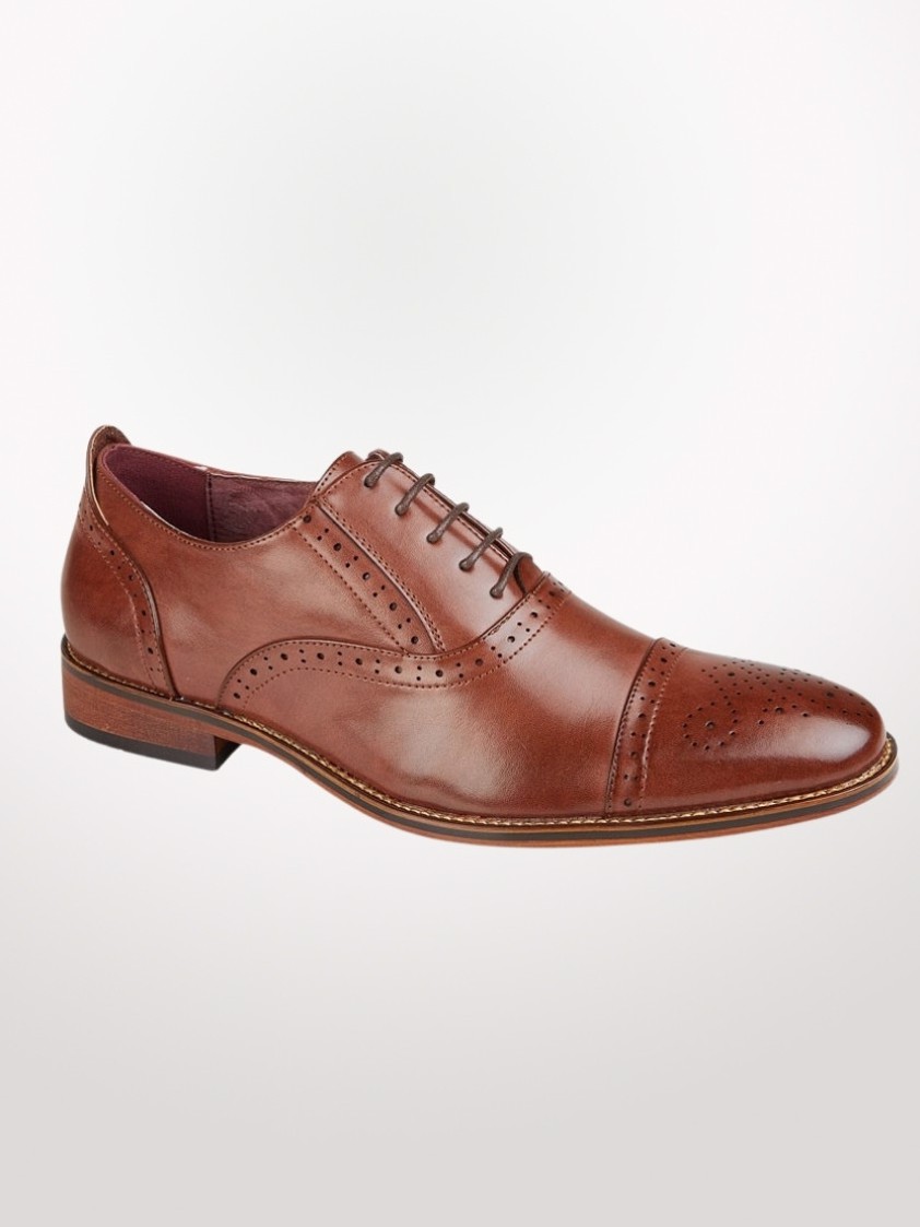 Brown Oxford Brogue Shoes