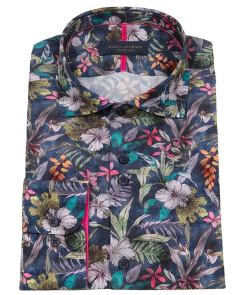 Multi-colour Vibrant Floral Long Sleeve Shirt