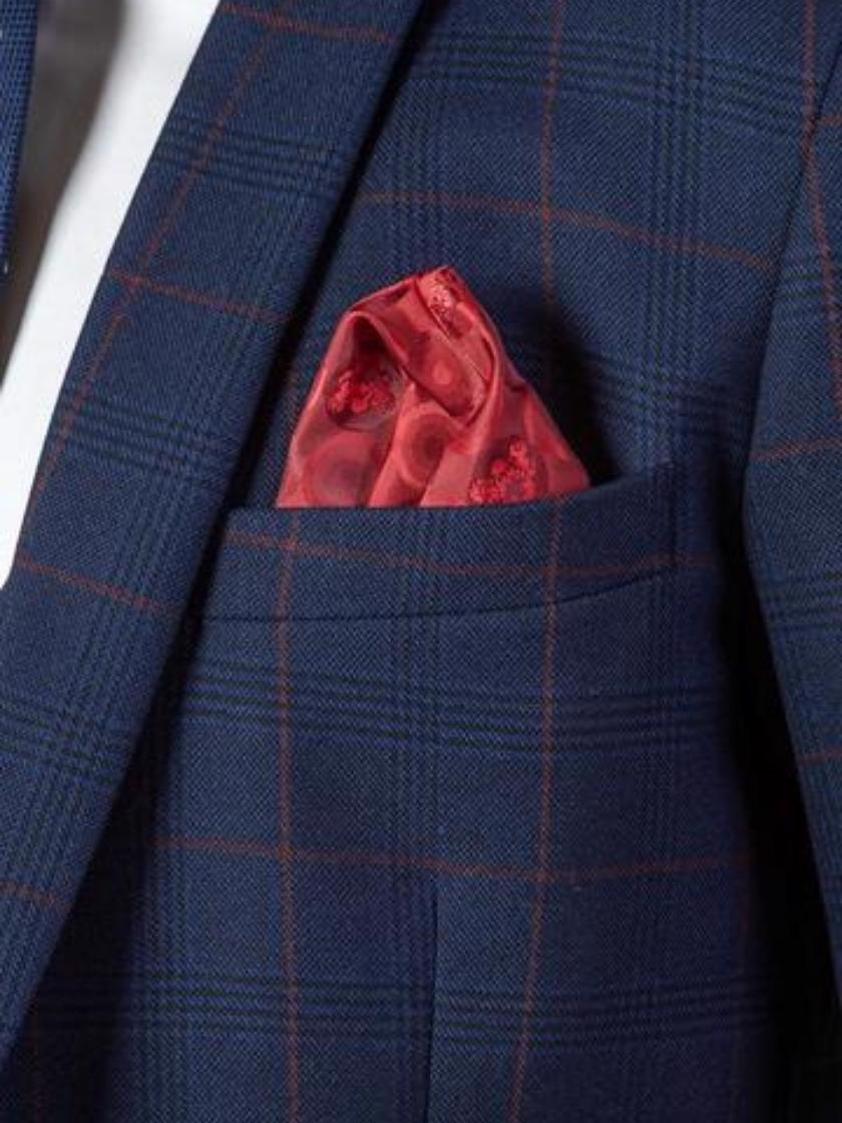 Navy Edinson Navy Check Jacket