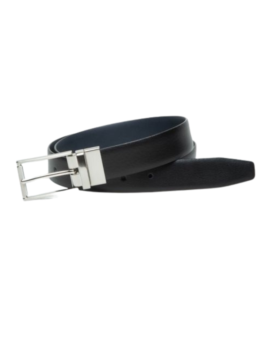 Navy/Black 30mm Feather Edge Reversible Belt