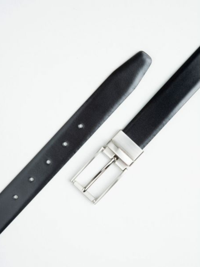 Navy/Black 30mm Feather Edge Reversible Belt