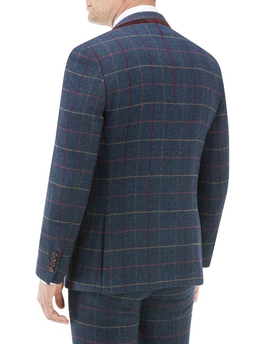 Navy Doyle Check Jacket