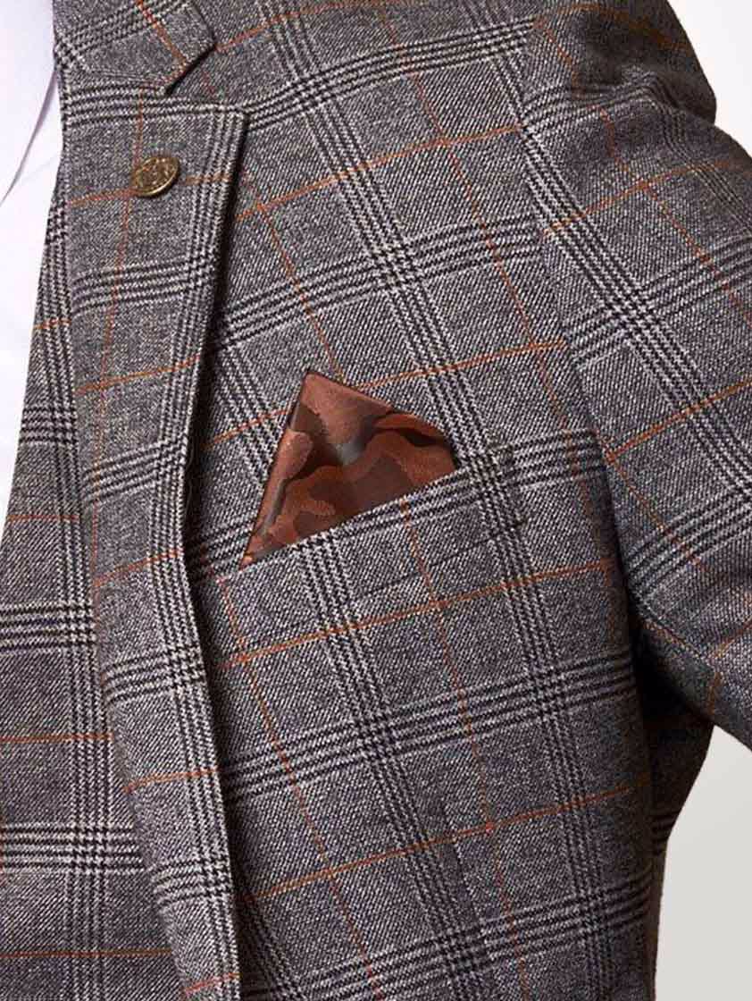 Grey Jenson Check Style Suit