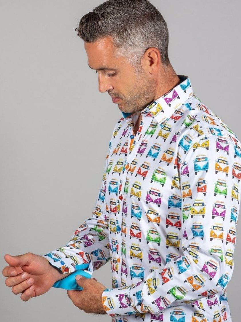 Multi-colour Long Sleeve Campervan Shirt