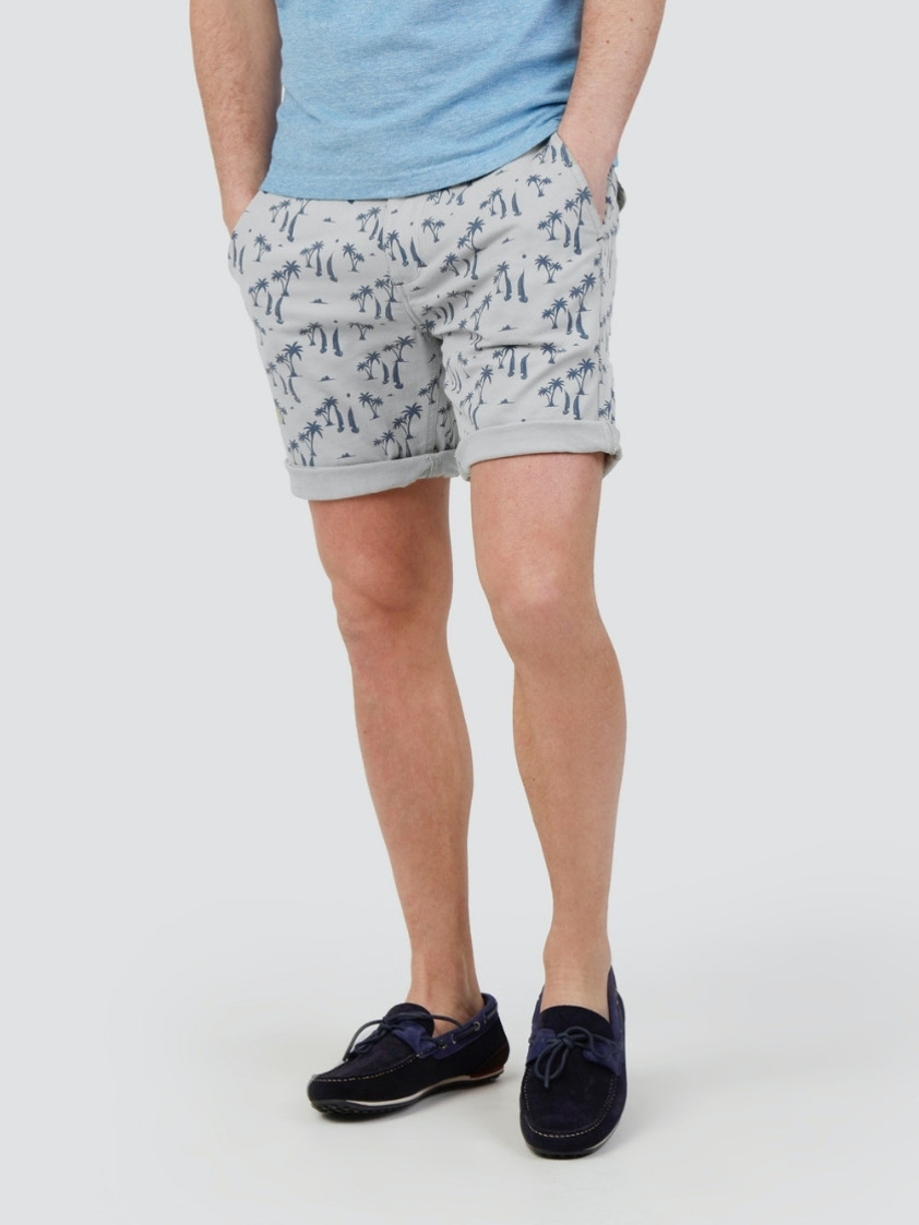 Dirty White Cabin Printed Chino Shorts