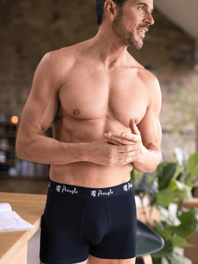 Black Modal Stretch Boxer Trunks 3Pack