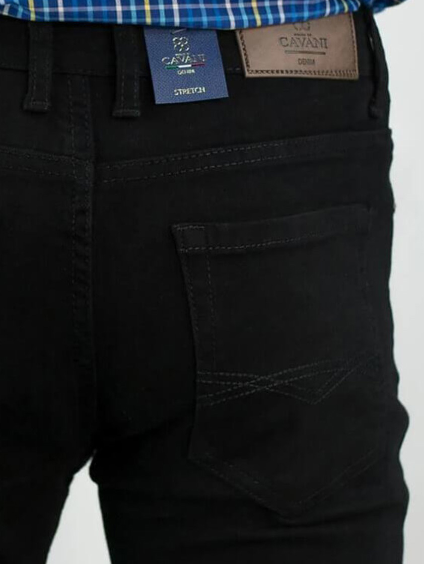 Black Milano Stretch Jeans