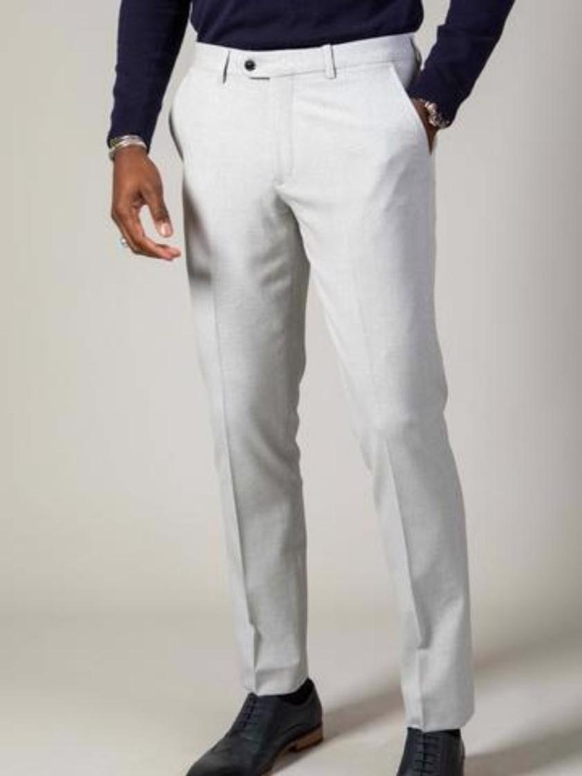 Navy Bromley Check Trousers
