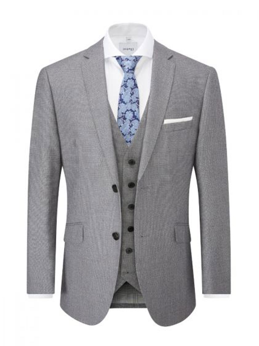 Silver Granby Slim Fit Jacket