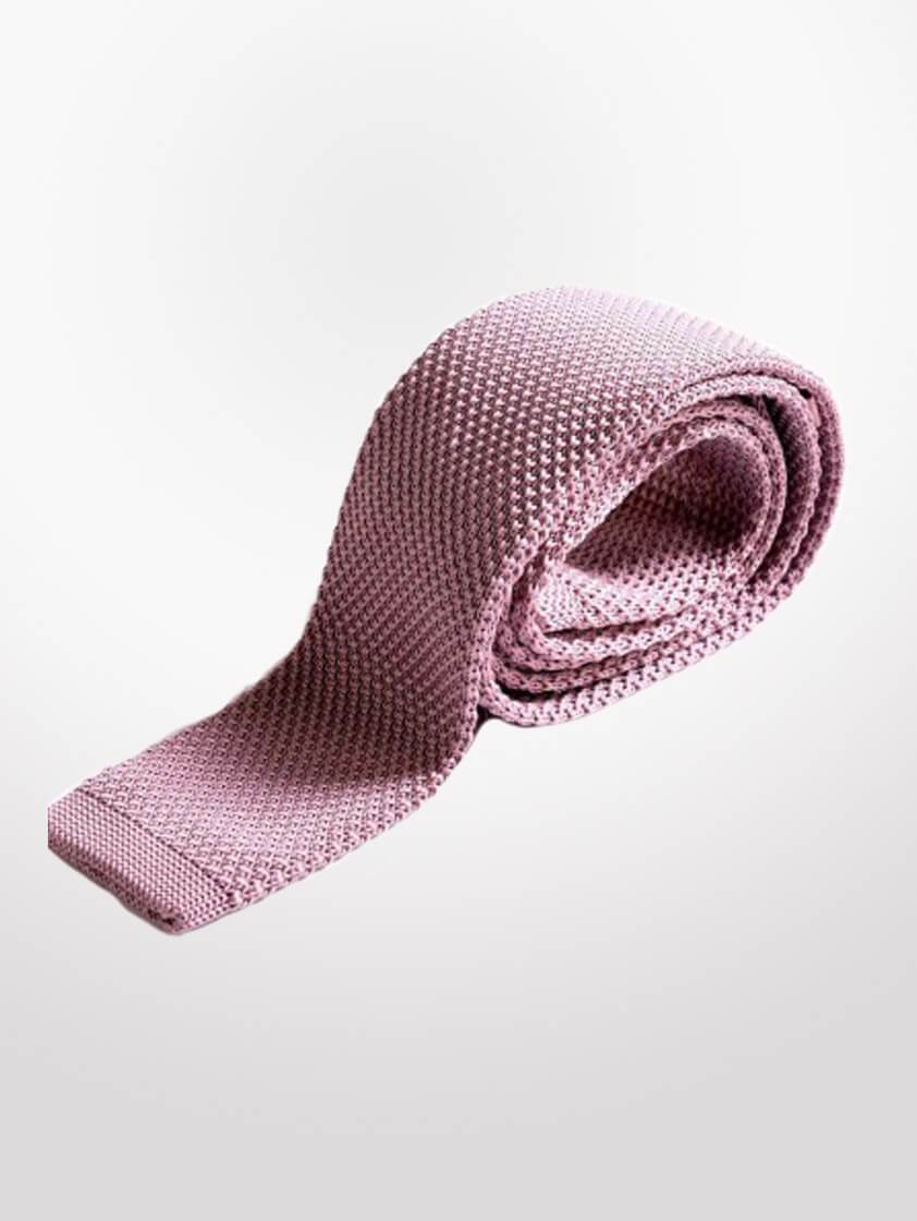 Blush Knitted  Tie