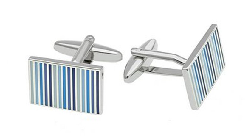 Shade Blue Strip Cufflinks