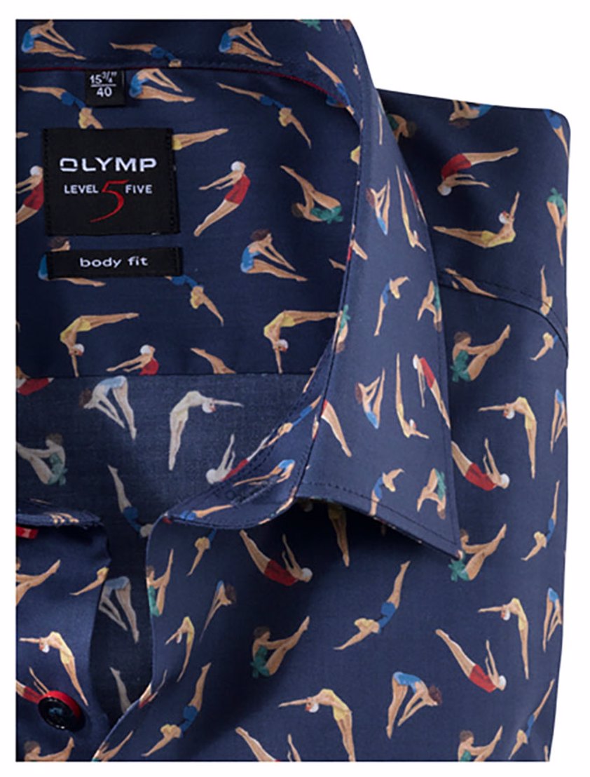 Navy Olymp Diving Ladies Body Fit Shirt