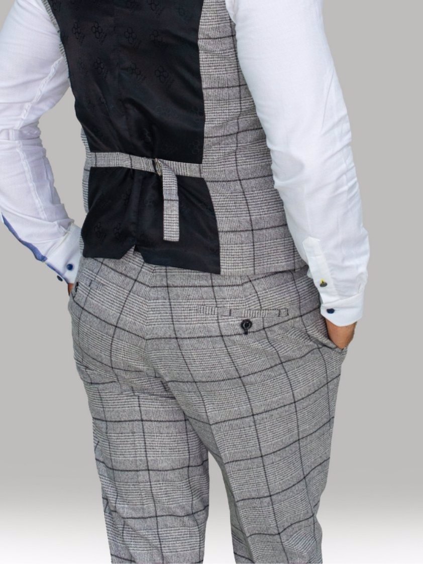 Grey Ghost Check Tweed Suit