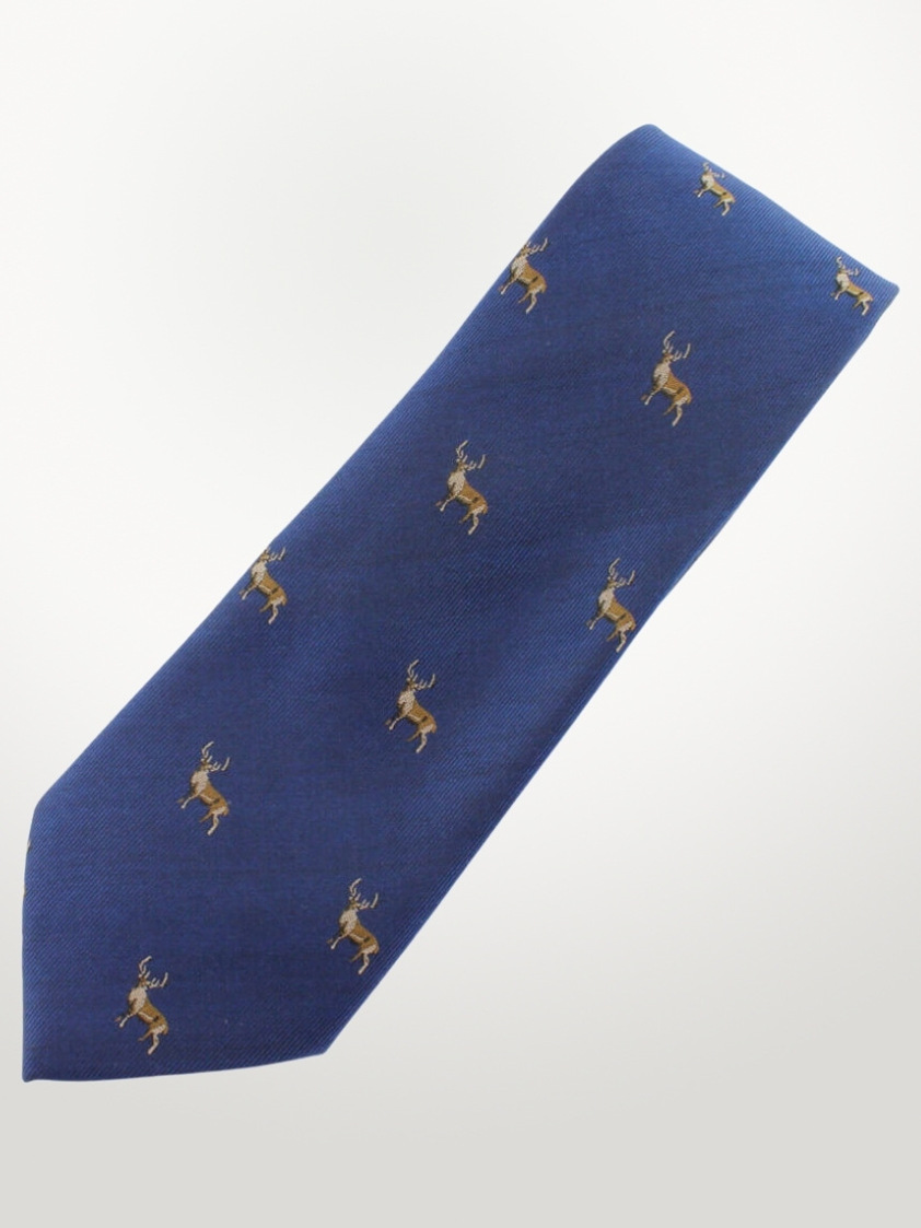 Navy Stag Tie