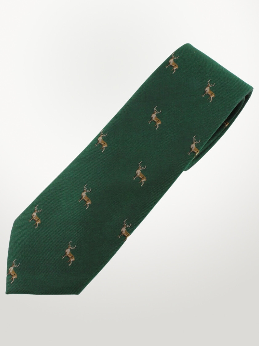 Green Stag Tie