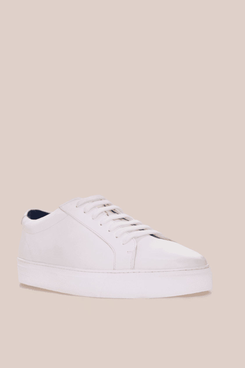 White White Leather Trainers