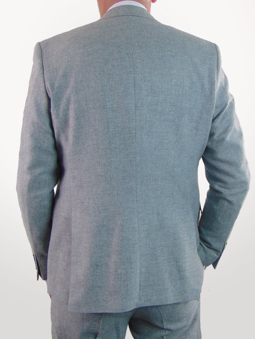 Silver Slim Fit Wool Blend Jacket - Save 40%