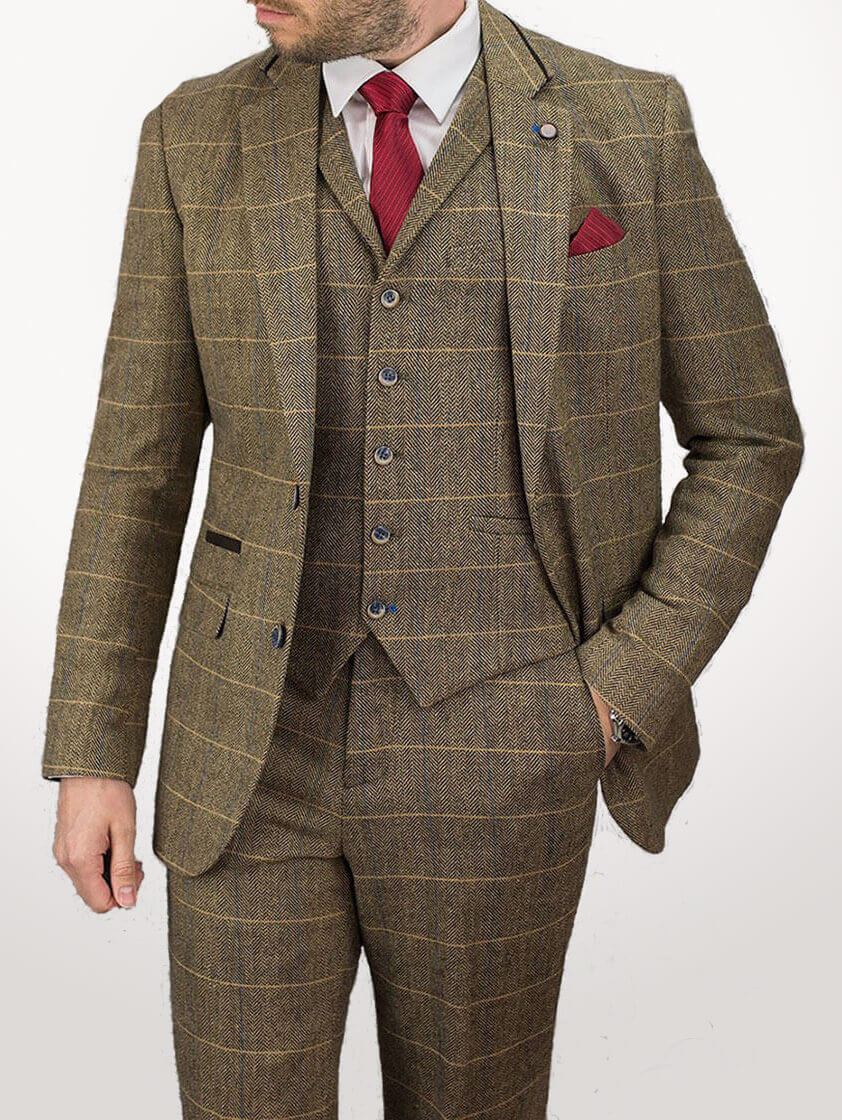 Tan Albert Tweed Jacket