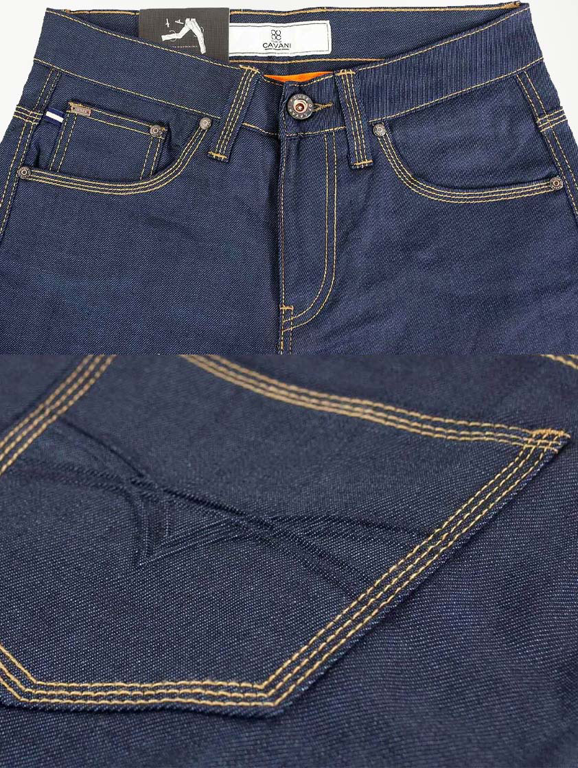 Navy Cole Raw Jeans