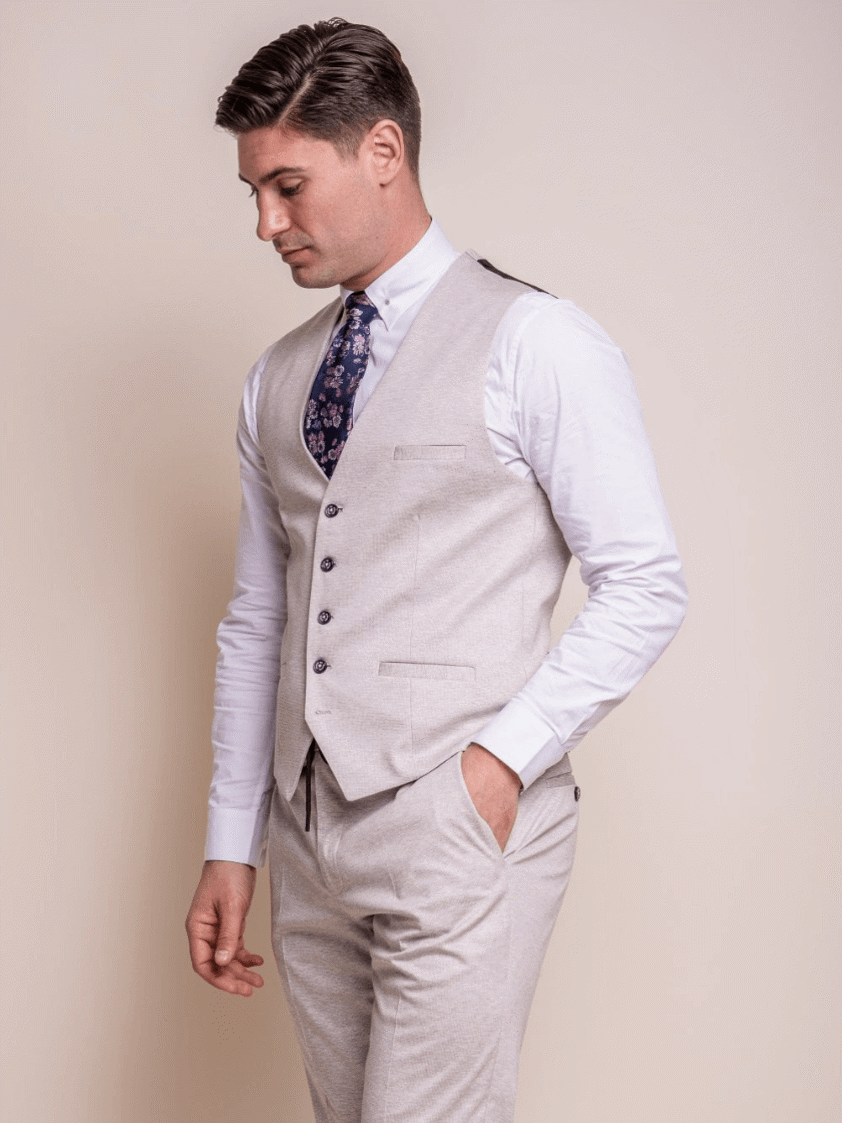 Ecru Valencia Waistcoat