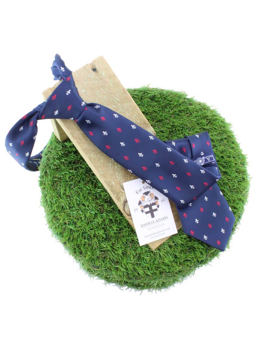 Navy Fleur-de-lis Tie