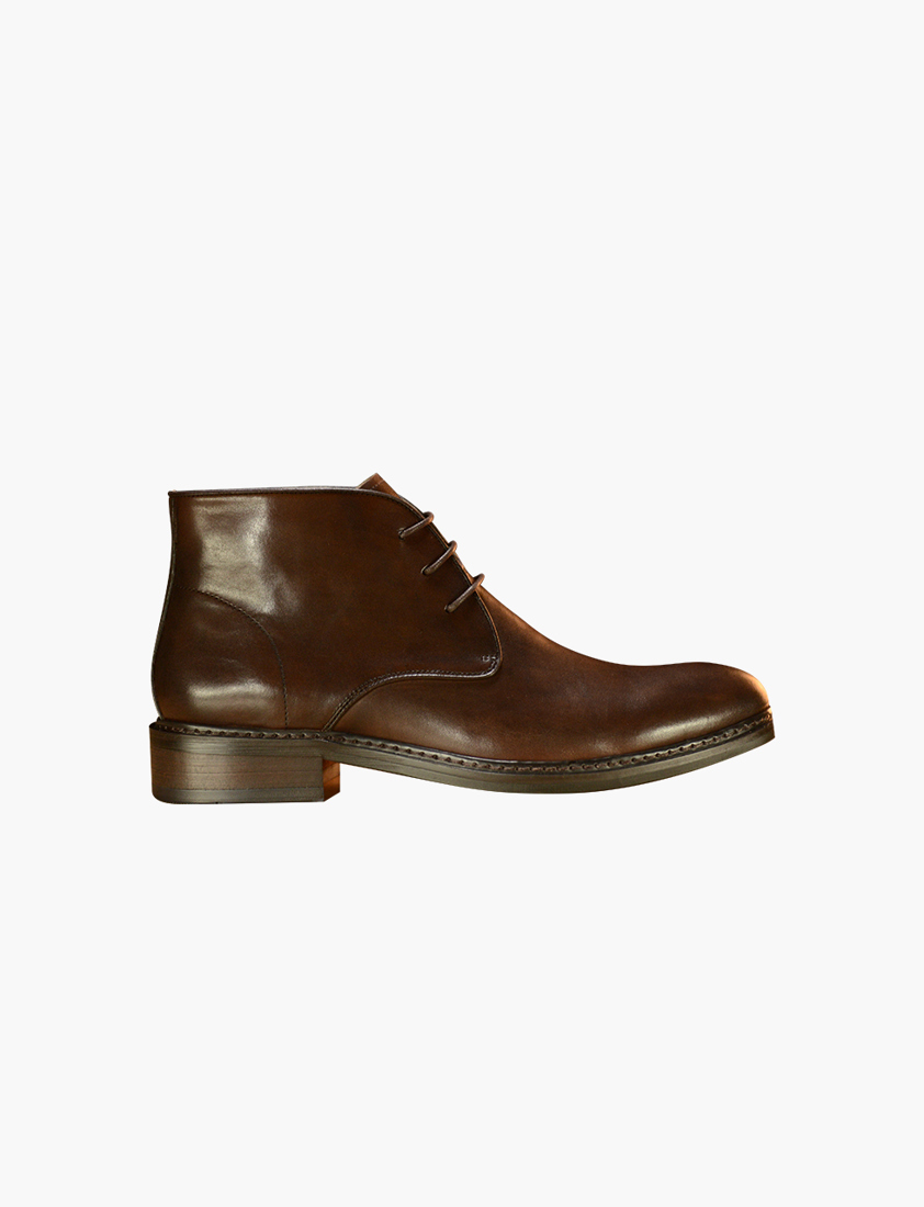 Brown Crete Lace Up Boots