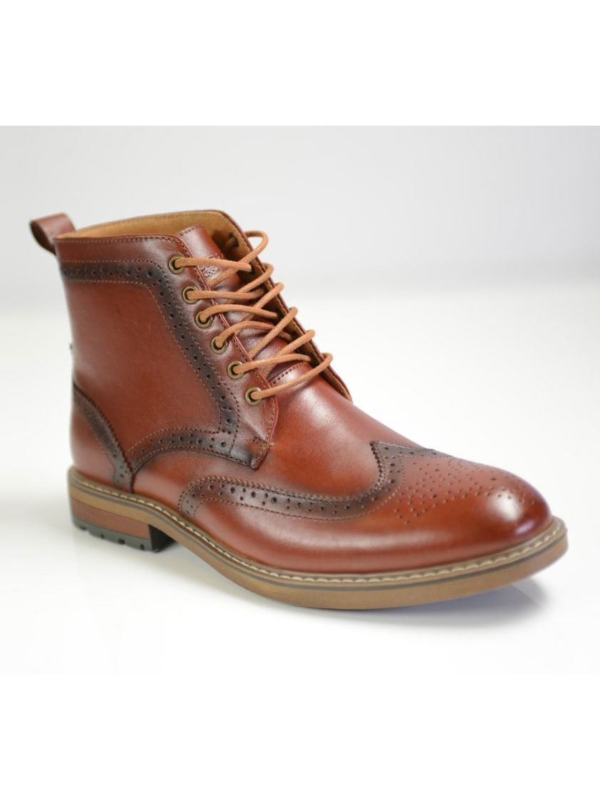 Tan Gibson Lace Up Boots