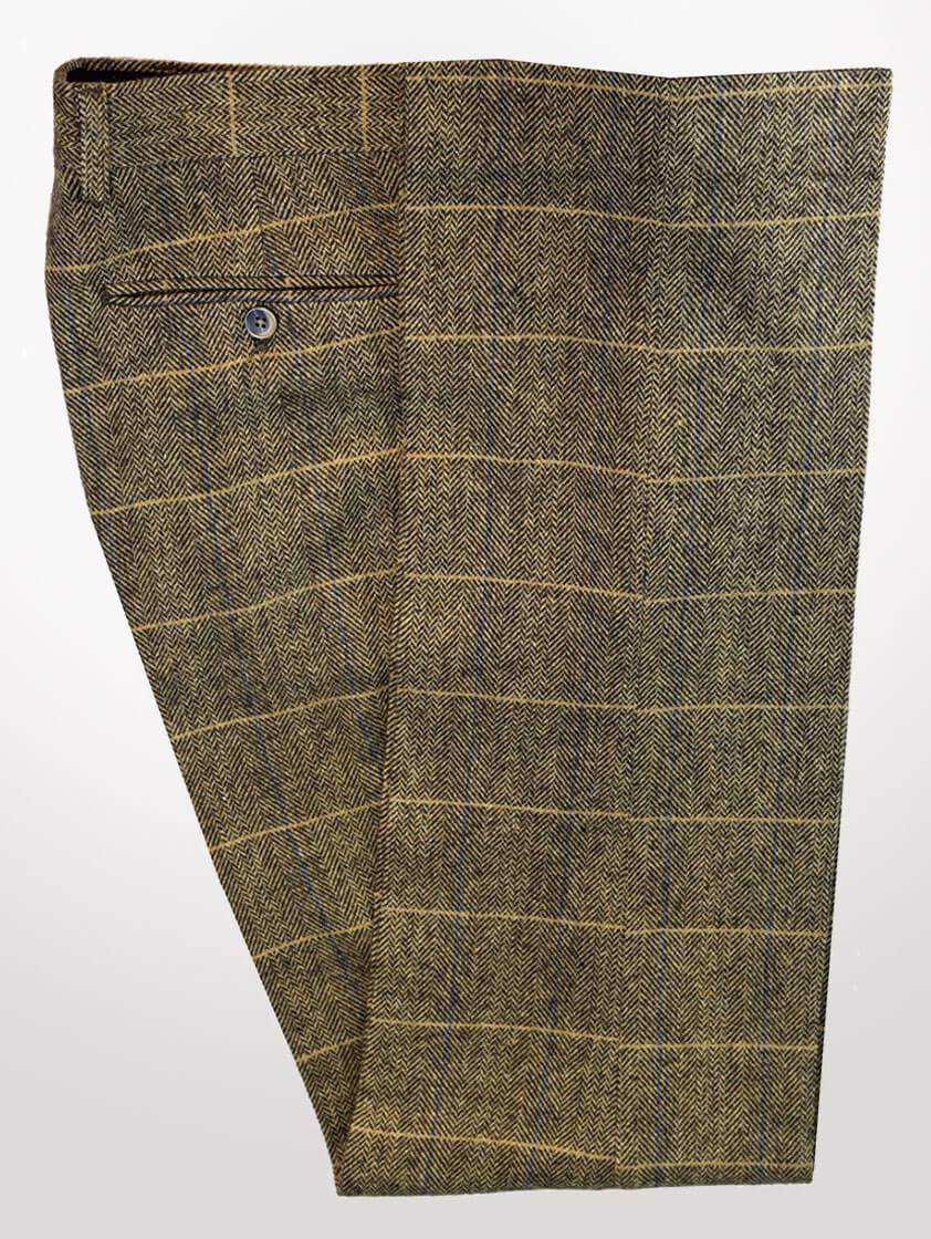 Tan Albert Tweed Trousers