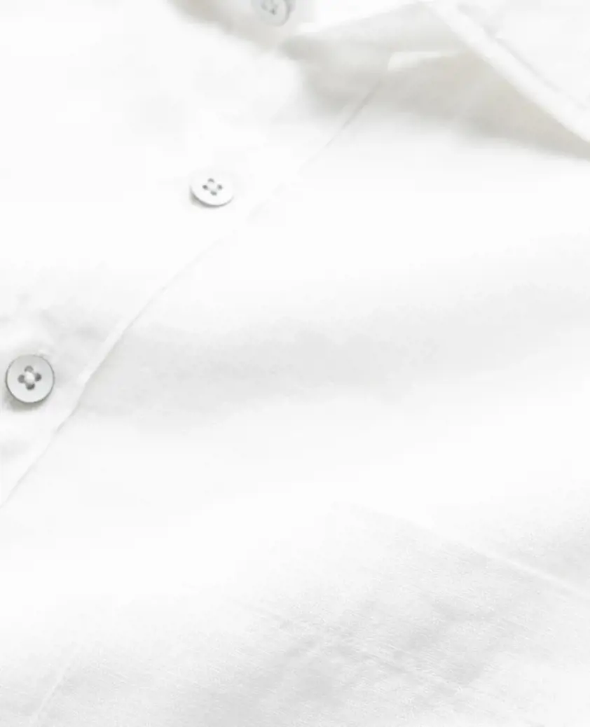 Snow Long Sleeve Linen Shirt