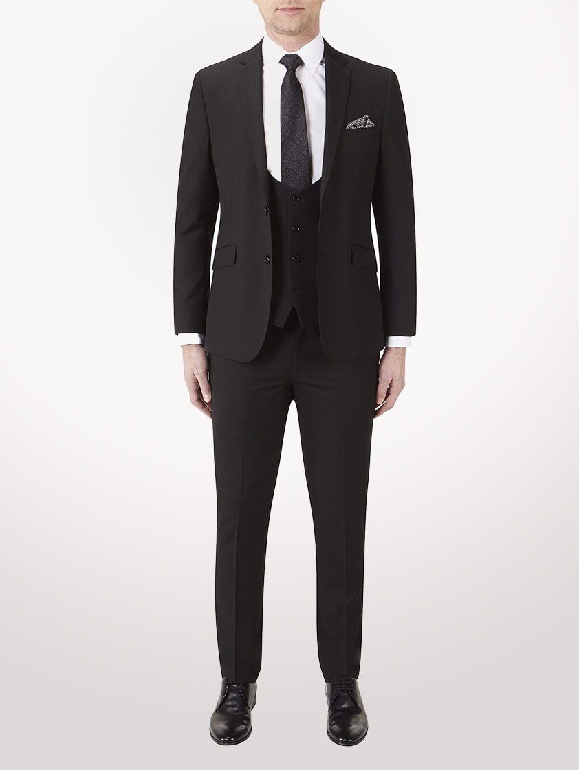 Black Milan Slim Fit Suit