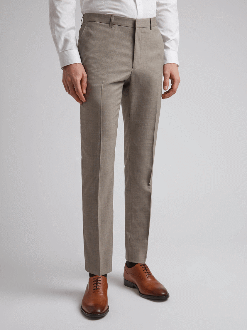 Oatmeal Arran Slim Fit Trousers