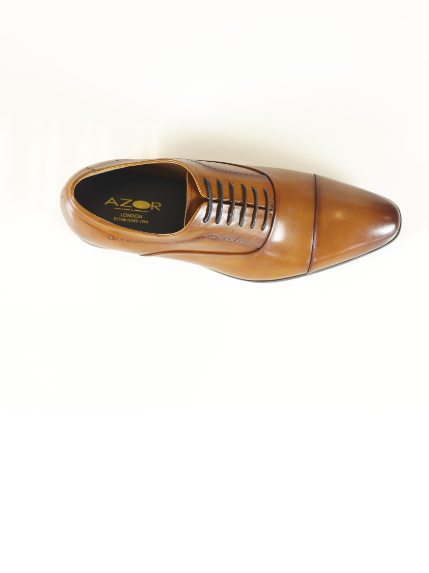 Tan Kennington Leather Oxford Shoes